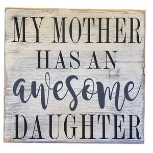 Wood sign funny qift for Mom custom made with love by me 12 by 12